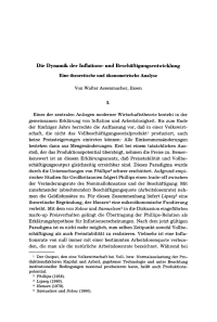 Die Dynamik der Inflations- und Beschäftigungsentwicklung