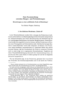 Zum Zusammenhang zwischen Mengen- und Preisänderungen