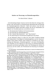 Ansätze zur Steuerung von Zinsänderungsrisiken