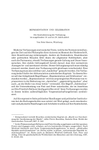 Repräsentation und Zelebration. Die Symbolisierung der Verfassung im ausgehenden 19. und im 20. Jahrhundert