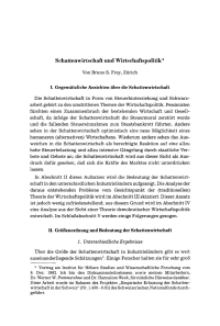 Schattenwirtschaft und Wirtschaftspolitik