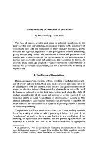 The Rationality of ‚Rational Expectations‘