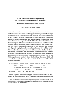 Kann eine monetäre Schätzgleichung zur Verbesserung der Geldpolitik beitragen? — Kommentar zum Beitrag von Enno Langfeldt
