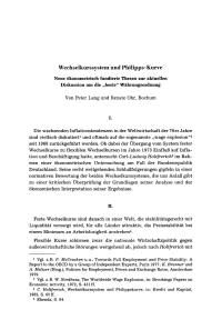 Wechselkurssystem und Philipps-Kurve — Neue Ökonometrisch fundierte Thesen zur aktuellen Diskussion um die „beste“ Währungsordnung