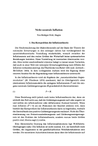 Nicht-neutrale Inflation