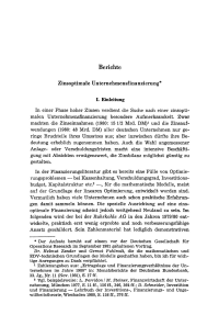 Zinsoptimale Unternehmensfinanzierung