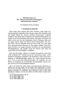 Was kann man von der „Theorie rationaler Erwartungen“ rationalerweise erwarten