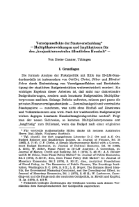 Vermögenseffekte der Staatsverschuldung — Multiplikatorwirkungen und Implikationen für den „konjunkturneutralen öffentlichen Haushalt“