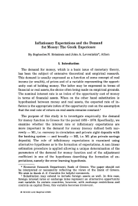 Inflationary Expectations and the Demand for Money: The Greek Experience