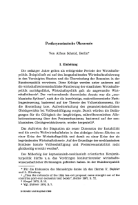 Postkeynesianische Ökonomie