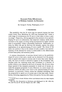 Economic Policy Effectiveness in Hicksian Analysis: An Extension