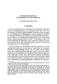 Das heimische Geld- und Kreditangebot einer Euro-Währung