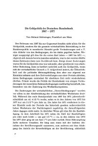 Die Geldpolitik der Deutschen Bundesbank 1967 — 1977