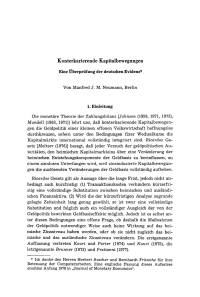 Konterkarierende Kapitalbewegungen