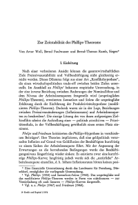 Zur Zeitstabilität des Phillips-Theorems