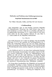 Methoden und Probleme einer Geldmengensteuerung