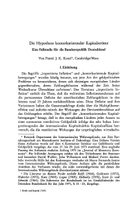 Die Hypothese konterkarierender Kapitalströme