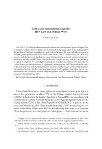 China and International Security: How Law and Politics Work