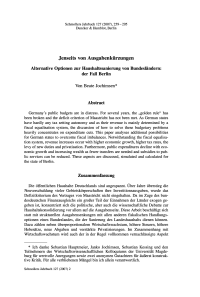 Jenseits von Ausgabenkürzungen