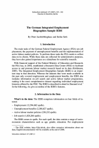The German Integrated Employment Biographies Sample IEBS