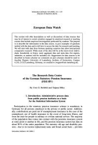 The Research Data Centre of the German Statutory Pension Insurance (FDZ-RV)