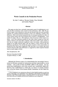 Works Councils in the Production Process