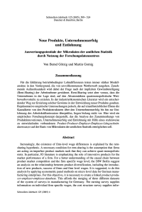 Neue Produkte, Unternehmenserfolg und Entlohnung