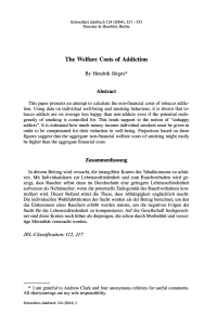 The Welfare Costs of Addiction