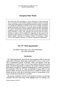 The 14th "Shell Jugendstudie"