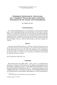 Nachgelagerte Besteuerung der Altersvorsorge und „vorgelagerte“ Besteuerung anderer Ersparnisse: Konsequenzen für die Vorsorge- und Nachlassplanung