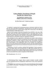 Labour Market Attachment of People Outside the Labour Force