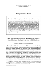 The Lower Saxonian Salary and Wage Structure Survey - Linked Employer-Employee Data from Official Statistics