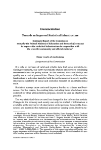 Towards an Improved Statistical Infrastructure