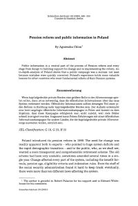 Pension reform and public information in Poland