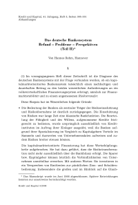 Das deutsche Bankensystem Befund – Probleme – Perspektiven (Teil II)