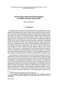 Poverty Traps and Financial Development in a Model of Finance and Growth