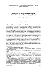 Stability of the Steady-State Equilibrium in the Uzawa-Lucas Model: A Simple Proof