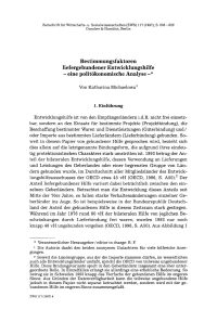 Bestimmungsfaktoren liefergebundener Entwicklungshilfe - eine politökonomische Analyse