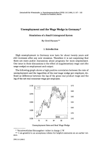 Unemployment and the Wage Wedge in Germany