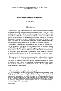 Growth (Rate) Effects of Migration