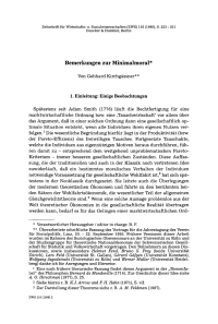 Bemerkungen zur Minimalmoral