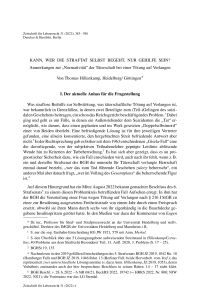 Kann, wer die Straftat selbst begeht, nur Gehilfe sein?