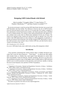 Designing GDP-Linked Bonds with Default