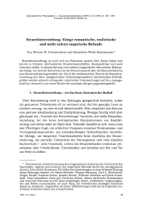 Steuerhinterziehung: Einige romantische, realistische und nicht zuletzt empirische Befunde