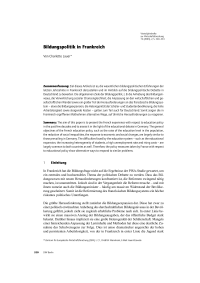 Bildungspolitik in Frankreich