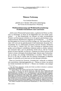 Thünen-Vorlesung