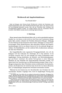 Wettbewerb mit Angebotsfunktionen