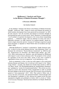 Heilbroner’s “Analysis and Vision in the History of Modern Economic Thought”