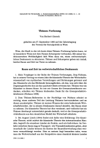 Thünen-Vorlesung
