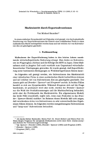 Markteintritt durch Exportsubventionen